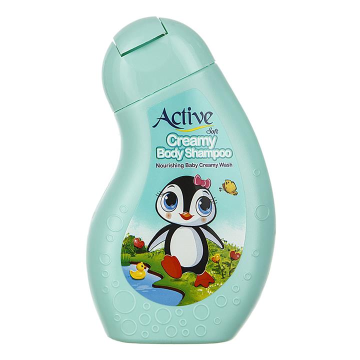 شامپو بدن کرمی بچه سبز 250 گرمی اکتیو Active Green Baby Shampoo 250ml